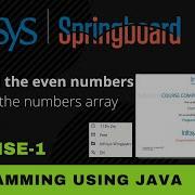 Sum Of Even Numbers In An Array Array Exercise 1 Programming Using Java Infosys Springboard
