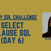 Предложение SELECT в SQL SQL 30 дневный конкурс день 6