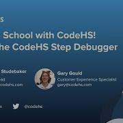 CodeHS Webinar Using The CodeHS Step By Step Debugger