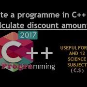 Write A Programme In C To Calculte Discount Amount