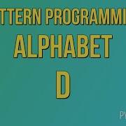 Write A Python Program To Print Alphabet Pattern D Pattern Programming Python Projects