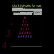 HTML CSS And JavaScript Code To Print Pyramid Number Pattern Shorts