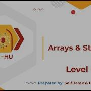 Level 0 Session 3 Arrays Strings
