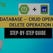 Deleting Data From H2 Database Using Spring Controller Spring Boot Tutorial
