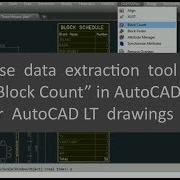 Use Data Extraction Tool Block Count AutoCAD AutoCAD LT