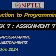 Introduction To Programming In C Week 7 Assignment 7 Answers Jan 2024 NPTEL Swayam