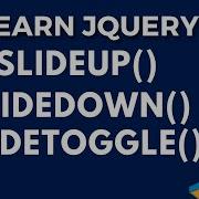 Slide Up Slide Down Slide Toggle Method JQuery JS Library Tutorial