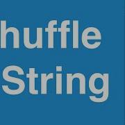 Shuffle A String C Programming Example