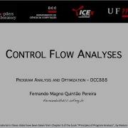 Control Flow Analysis Part 1