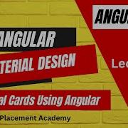 Lecture 24 Angular Material Cards Material Design Leadsoft Surajsir Angular16