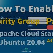 How To Enable Security Group For Access Instance Apache Cloud Stack Part 6