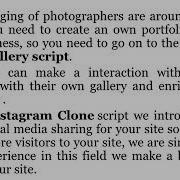 Instagram Clone Instagram Script PHP Image Gallery Script
