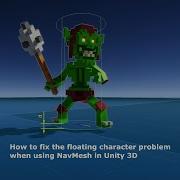How To Fix Character Floating Above The Ground When Using NavMesh In Unity 3D