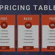 Pricing Table Using CSS Flexbox Pricing Table UI Design