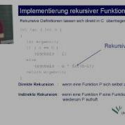 PROGRA I IX Iteration Und Rekursion Teil 1 Rekursion