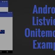 Android Listview Onitemclick Example