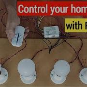 How To Control Lights And Fan Through Remote Wireless Remote Control Switch Easy To Install