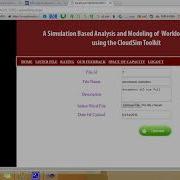 A Simulation Based Analysis And Modeling Of Workload Patterns Using The CloudSim Toolkit