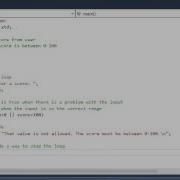 Input Validation Loop