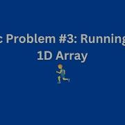 Zerotrac Problem 3 Running Sum Of 1D Array