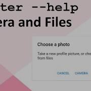 Get A Photo In Flutter File Or Camera