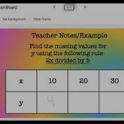 Number Patterns Using Input Output Tables