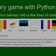 Memory Game With Python In No Time