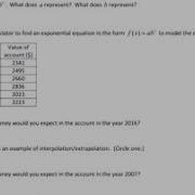 Exponential Regression