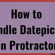 Protractor Tutorial 37 Handle Datepicker Using Protractor Automate Calendar Handle WebElement