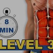 8 Min Abs Workout Level 3 P4P Music