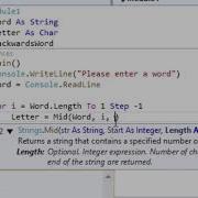 MID String Manipulation VB NET 2019