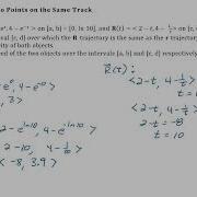 Two Vector Valued Functions Overlapping Trajectory