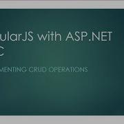 AngularJS With ASP NET MVC 2 Implementing CRUD Operations Part 2