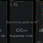 Python Vs C C Vs Assembly Side By Side Comparison