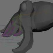 Cuttefish Rig Hair Collision Test