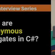 What Are Anonymous Delegates In C