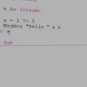 19 Introduction To Programming With VBA The For Next Construct