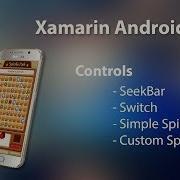 Xamarin Android Tutorial 3 Controls Seekbar Switch Simple Spinner Custom Spinner