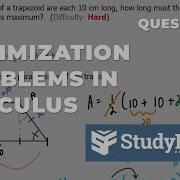 Maximizing Area Of Trapezoid Calculus Optimization Problem