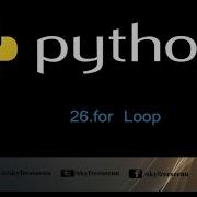 Python Tutorial In Tamil 26 For Loop