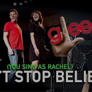 Don T Stop Believin Finn Part Only Karaoke Glee Version