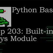 Python Basics Sys Module