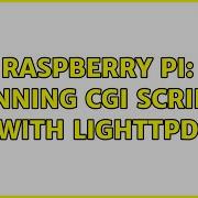 Raspberry Pi Running Cgi Scripts With Lighttpd 2 Solutions