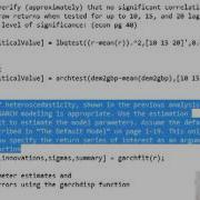 Intro To Matlab M Scripts For Market Forecasting With GARCH Random Walk Unit Root And More
