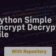 Python Simple Encrypt Decrypt File
