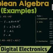 Boolean Algebra Examples Part 1