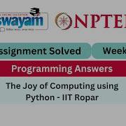 The Joy Of Computing Using Python Week 7 Programming Answers Nptel Nptel2026 Myswayam