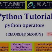 Python Tutorials Python Operators By Mr RATAN Class 07