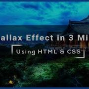 How To Make Parallax Effect Using HTML CSS No Javascript