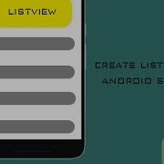 Create ListView In Android Studio ListView In Android